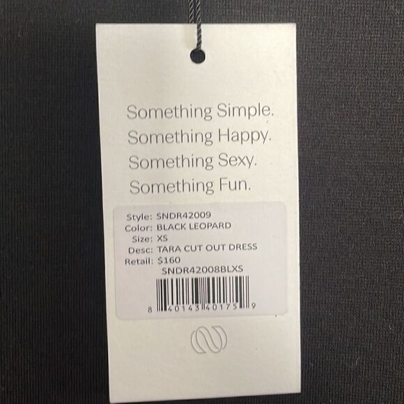 Something Navy Tara Cut Out Maxi Dress Leopard XS - Picture 8 of 9